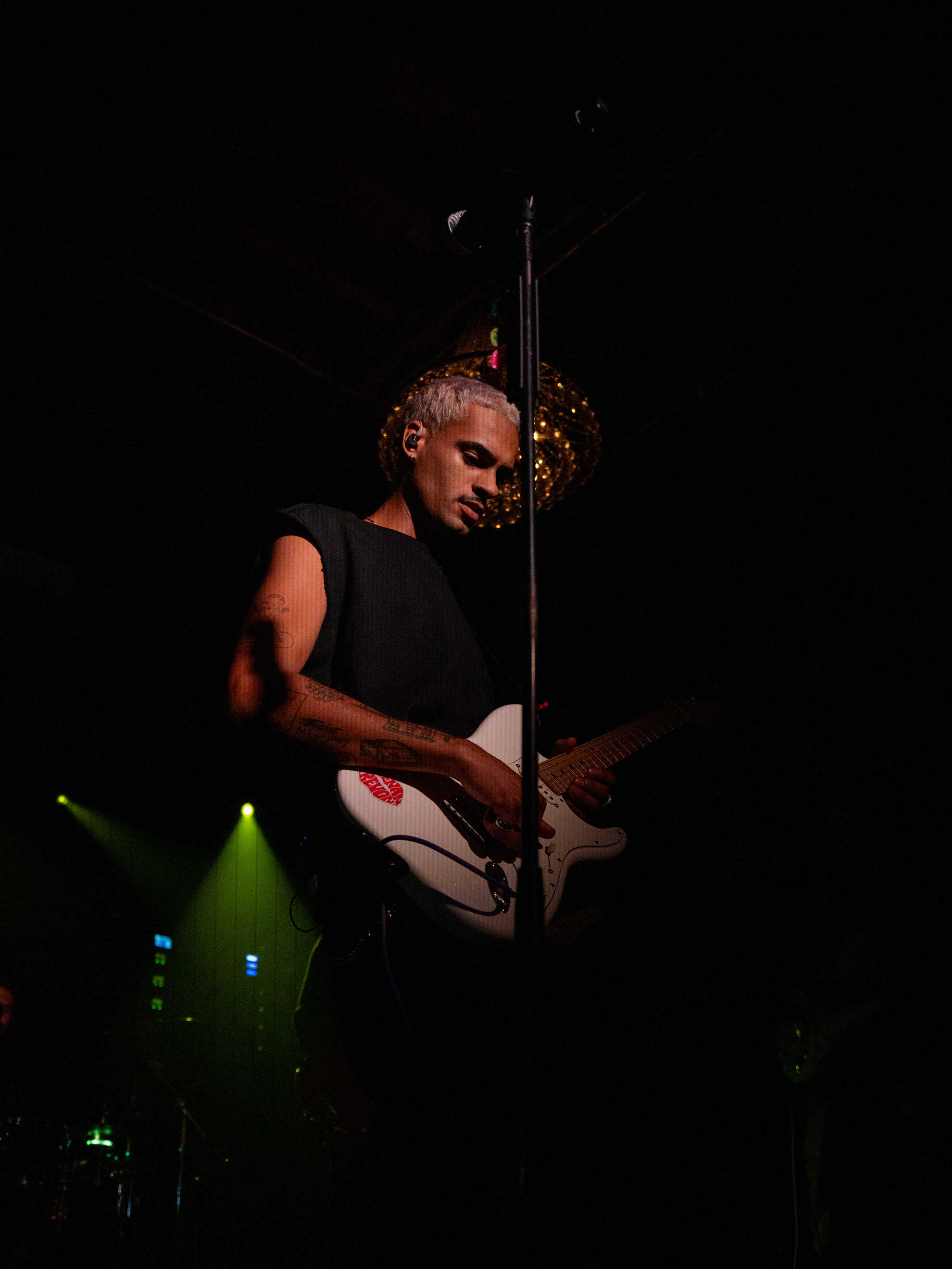 Keenan Trevon playing guitar